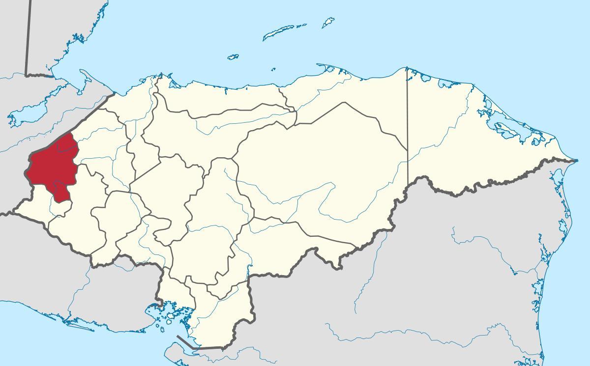 mapa ng copan Honduras