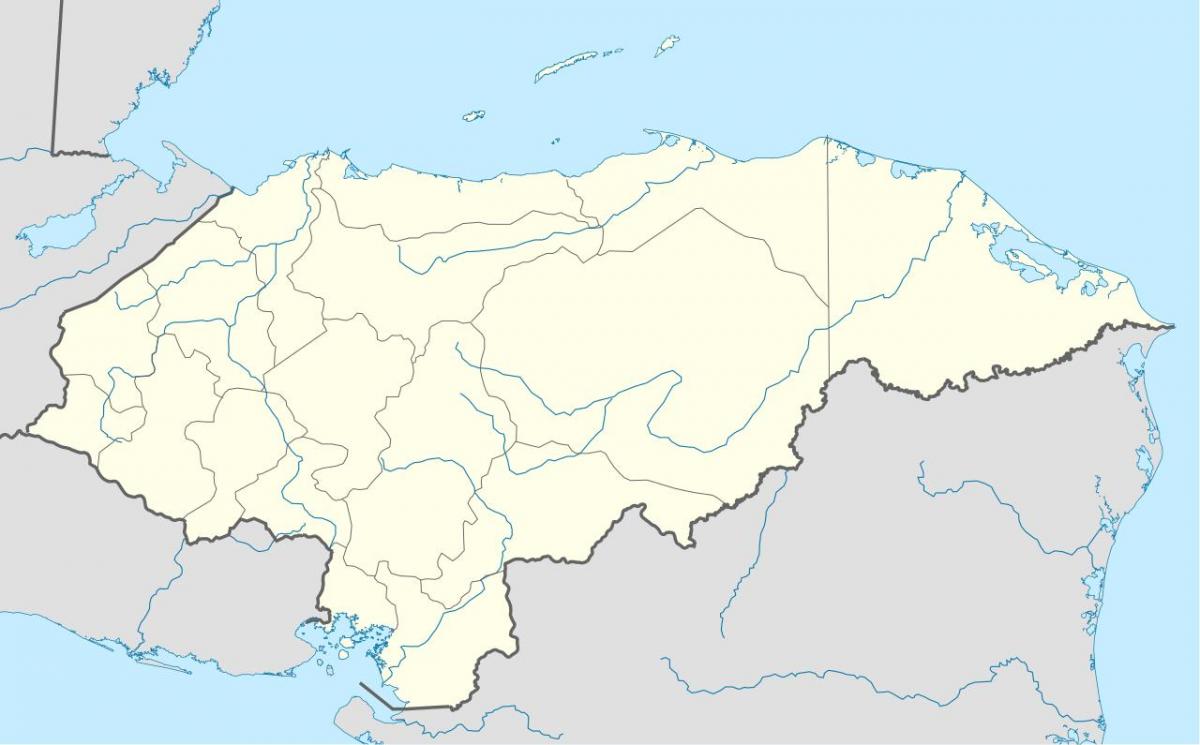 mapa na nagpapakita ng Honduras