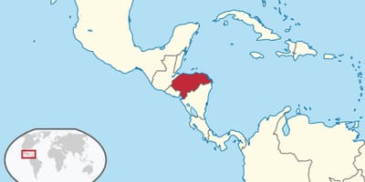 Mapa ng Honduras kontinente