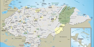 Mapa ng Honduras kalsada